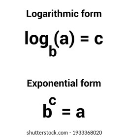 Exponential Form And Logarithmic Form