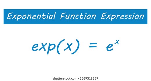 Exponential function expression in mathematics.