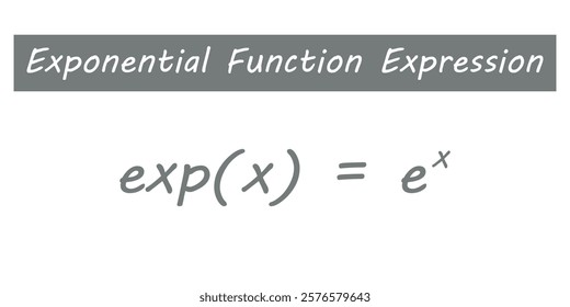 Exponential function expression in mathematics.