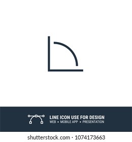 exponential graph chart growth icon