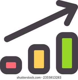 Exponential Growth Graph Vector Icon