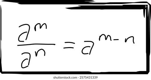 Exponential properties in mathematics, subtraction powers