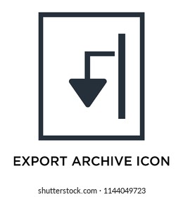 Export Archive icon vector isolated on white background for your web and mobile app design, Export Archive logo concept