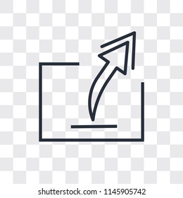 Export Archive vector icon isolated on transparent background, Export Archive logo concept