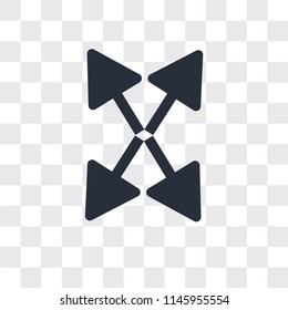 Export Arrow vector icon isolated on transparent background, Export Arrow logo concept