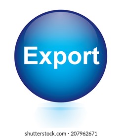 Export blue circular button 