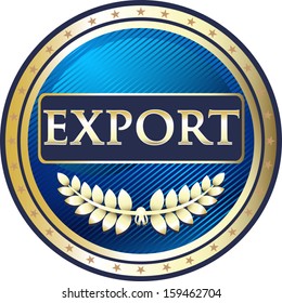Export Blue Vintage Emblem