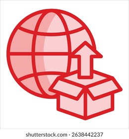 Export Box Icon Element For Design
