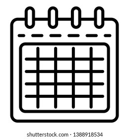 Export calendar icon. Outline export calendar vector icon for web design isolated on white background