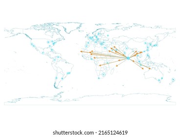 Export concept map for Sri Lanka, vector Sri Lanka map on white background suitable for export concepts. File is suitable for digital editing and large size prints.