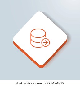 Export customer data icon vector design