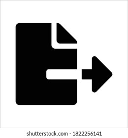 Export File Document Vector icon