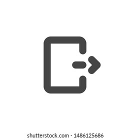 Export File Icon With Outline Style