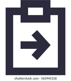 Export File Vector Icon