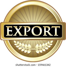 Export Gold Vintage Label