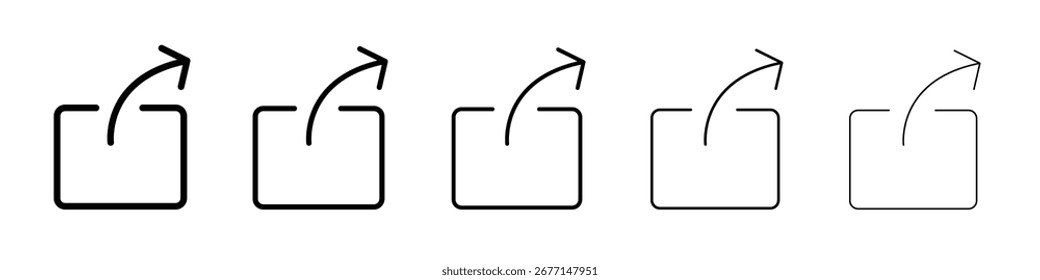 Export icon black and white vector sign