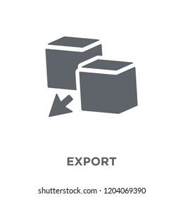 Export icon. Export design concept from  collection. Simple element vector illustration on white background.