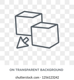 Export icon. Export design concept from  collection. Simple element vector illustration on transparent background.
