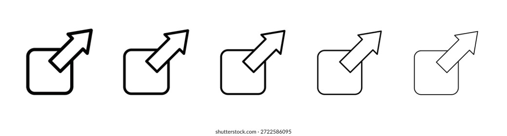 Exportar diseño de iconos, logotipo, App, interfaz de usuario. Ilustración vectorial, EPS