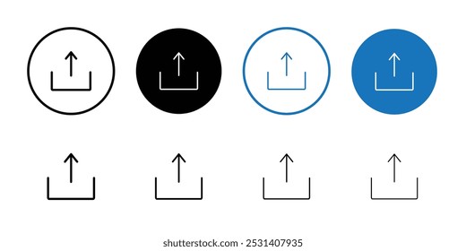 Export icon Flat fill set collection
