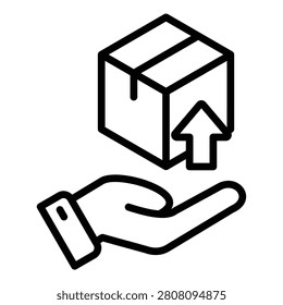 Export icon with globe and cargo. Ideal for global export and international business.