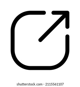 Icono de exportación aislado en fondo blanco