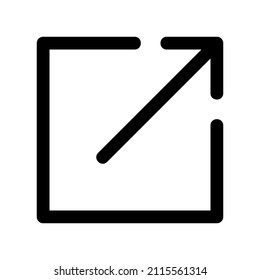 Export icon isolated on white background