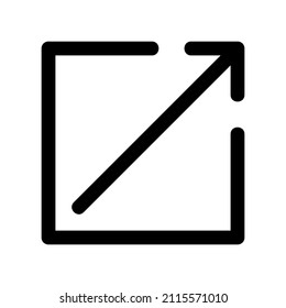 Export icon isolated on white background