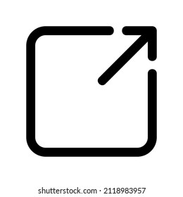 Exportsymbol einzeln auf weißem Hintergrund