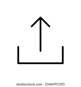 Export icon linear logo isolated