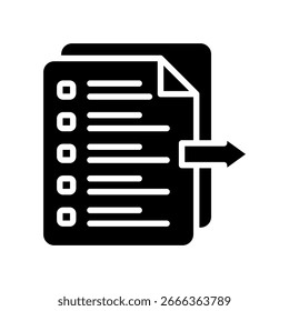 Ícone Exportar Ícone Mini Ilustração. Use Para Conceitos Modernos, Impressão, Ui, Kit Ux, Desenvolvimento De Web E Aplicativos. Vetor Relacionado A Escritório, Educação, Exame E Muito Mais