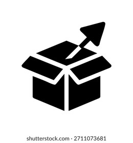 Export icon on white background