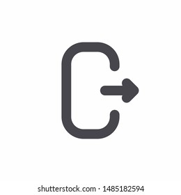 Export Icon With Outline Style