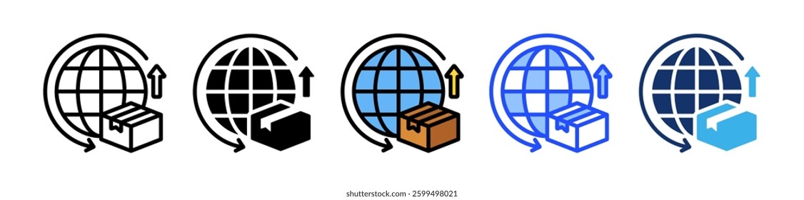 Export Icon Set With Multiple Style Collection
