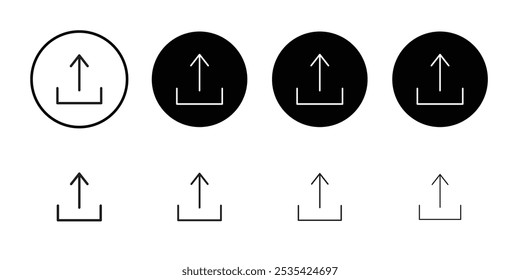 Export icon Simple thin outline