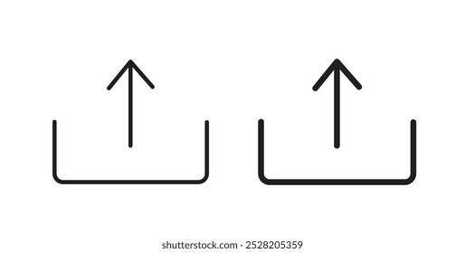 Export icon in solid and stroke style.