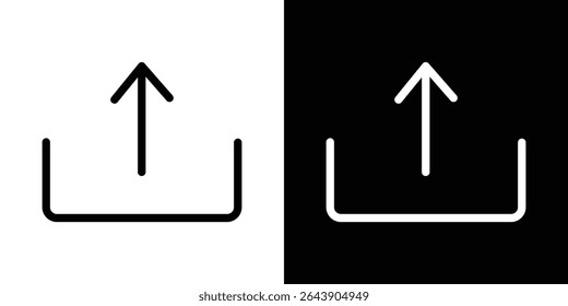 Concepto de símbolo de icono de exportación para Diseño gráfico, Sitio web, interfaz de usuario. EPS