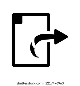 Export icon. Trendy Export logo concept on white background from User Interface and Web Navigation collection. Suitable for use on web apps, mobile apps and print media.