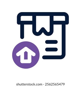export icon. vector dual tone icon for your website, mobile, presentation, and logo design.
