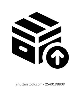 export icon. vector glyph icon for your website, mobile, presentation, and logo design.