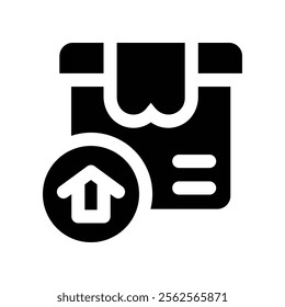 export icon. vector glyph icon for your website, mobile, presentation, and logo design.