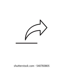 Export icon, vector illustration.