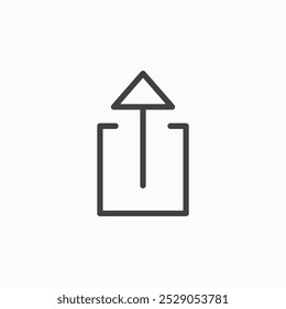 Export icons set. filled and line illustration