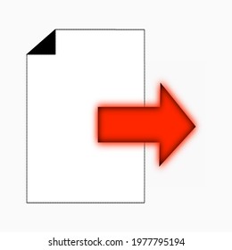 Export and import file icons. Upload, download sign.Save or open file. Share document symbol. Interface button. Element for design website etc.