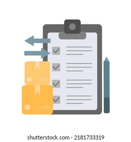 Export and import. Vector illustration for web banner, infographics, mobile. Cartoon minimal style.