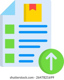 Ícone de licença de exportação - Ilustração de vetor plano