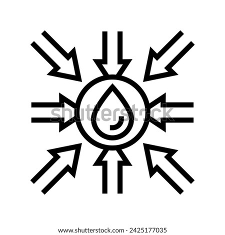 export oil industry line icon vector. export oil industry sign. isolated contour symbol black illustration