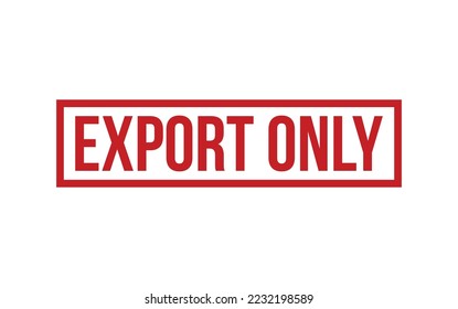 Export Only Rubber Stamp Seal Vector