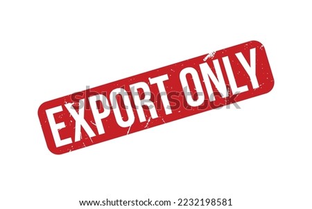 Export Only Rubber Stamp Seal Vector