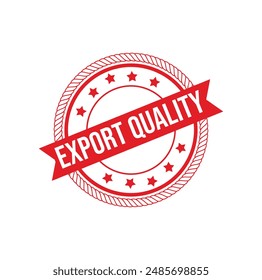 export quality Rubber stamp design. VECTOR ILLUSTRATION. 